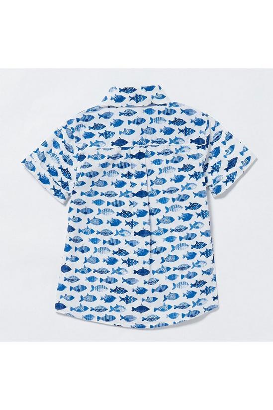 Blue Zoo Boys Fish Print Shirt 2
