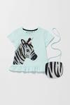 Blue Zoo Girls Sequin Zebra Tee & Bag thumbnail 1