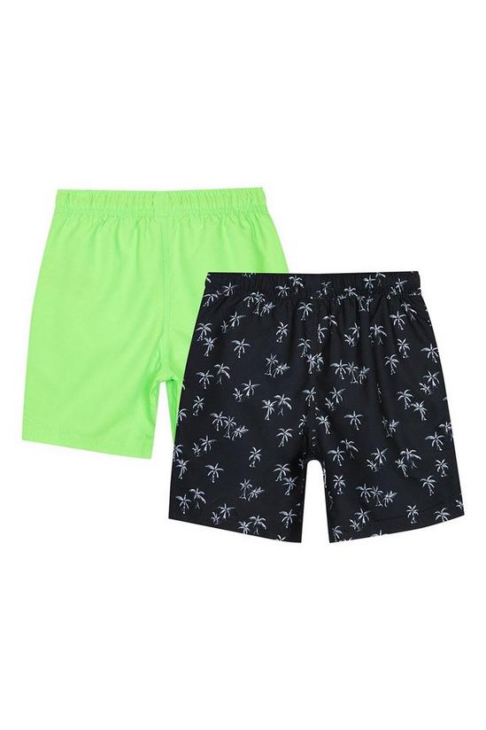Blue Zoo Boys 2 Pack Palm Swim Shorts 2