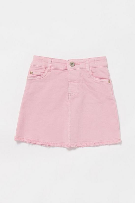 Blue Zoo Girls Pink Denim Skirt 1