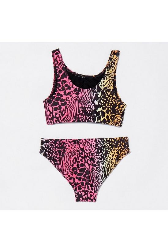 Blue Zoo Girls Multicoloured Leopard Print Bikini 2