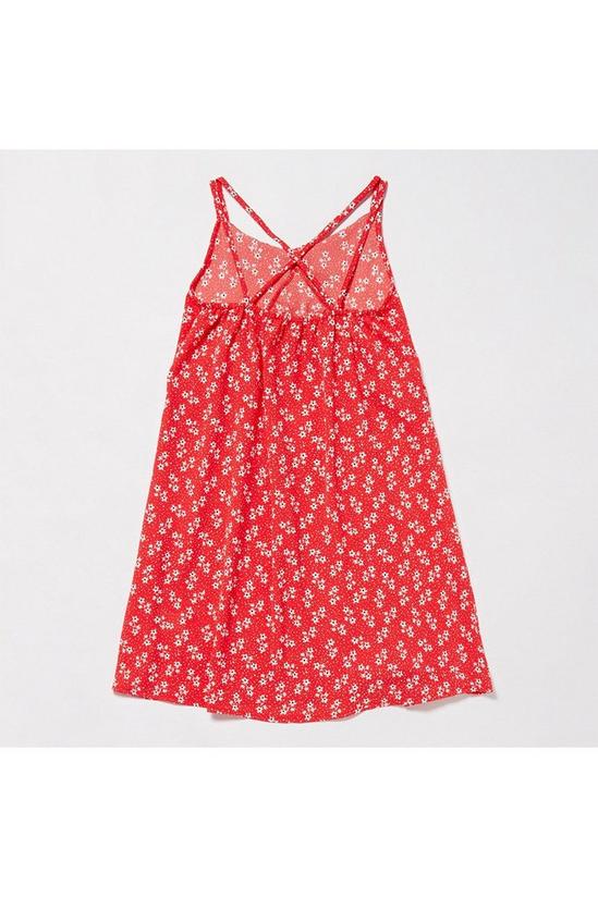 Blue Zoo Girls Red Floral Print Dress 2