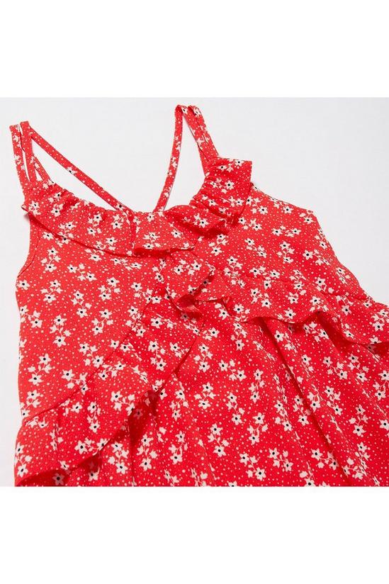 Blue Zoo Girls Red Floral Print Dress 3