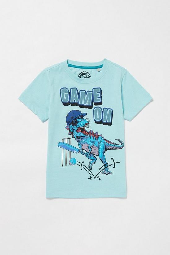 Blue Zoo Boys Cricket Dinosaur T-Shirt 1