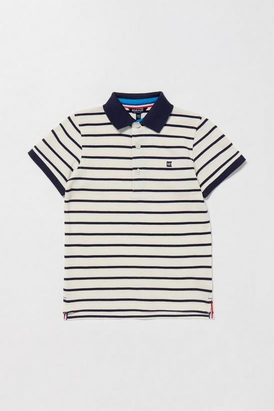 Blue Zoo Boys Striped Cotton Polo Shirt 1