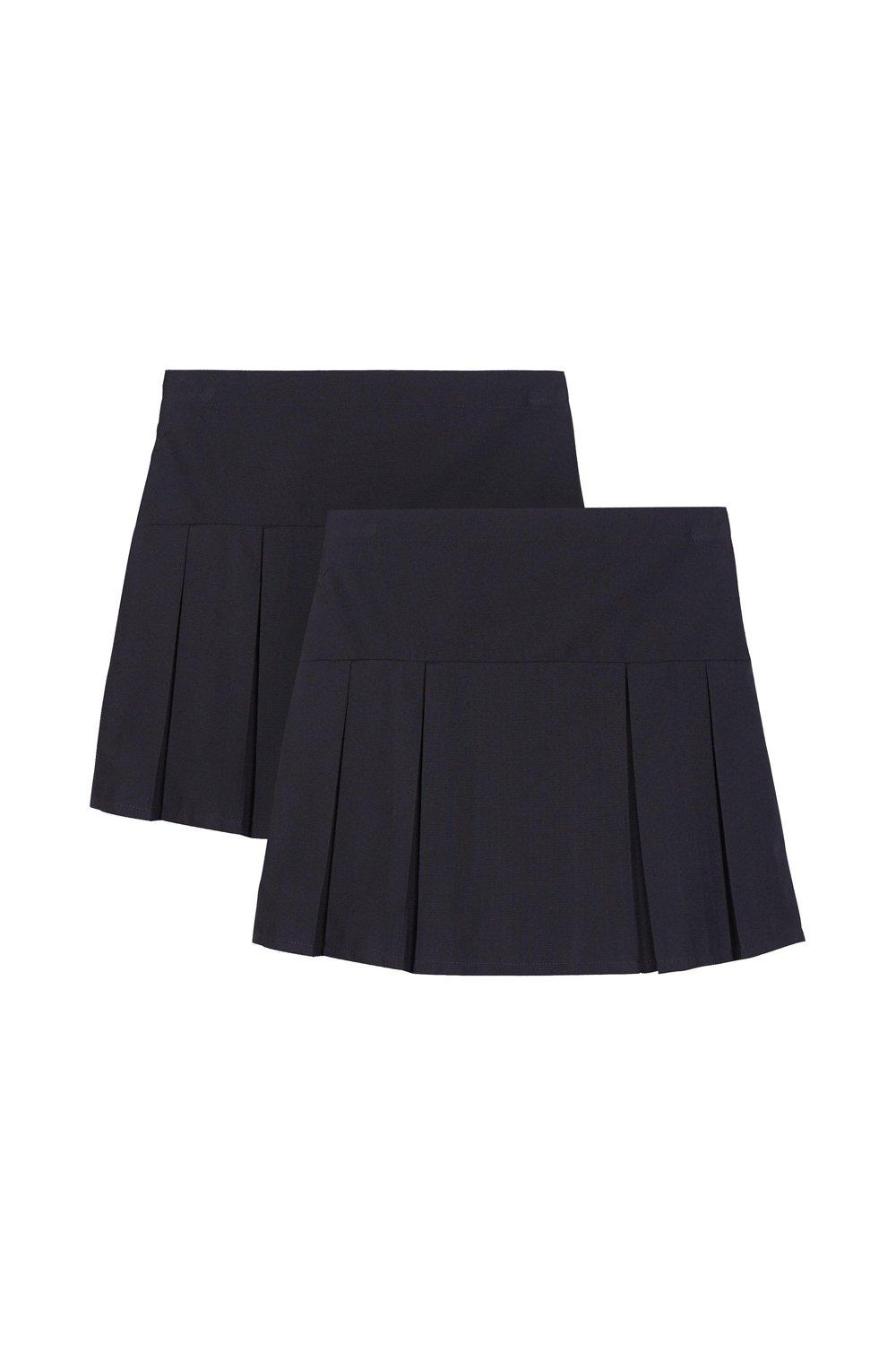 Skirts | School Girls 2 Pack Kilt Skirts | Blue Zoo