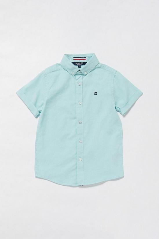 Blue Zoo Boys Short Sleeve Oxford Shirt 1