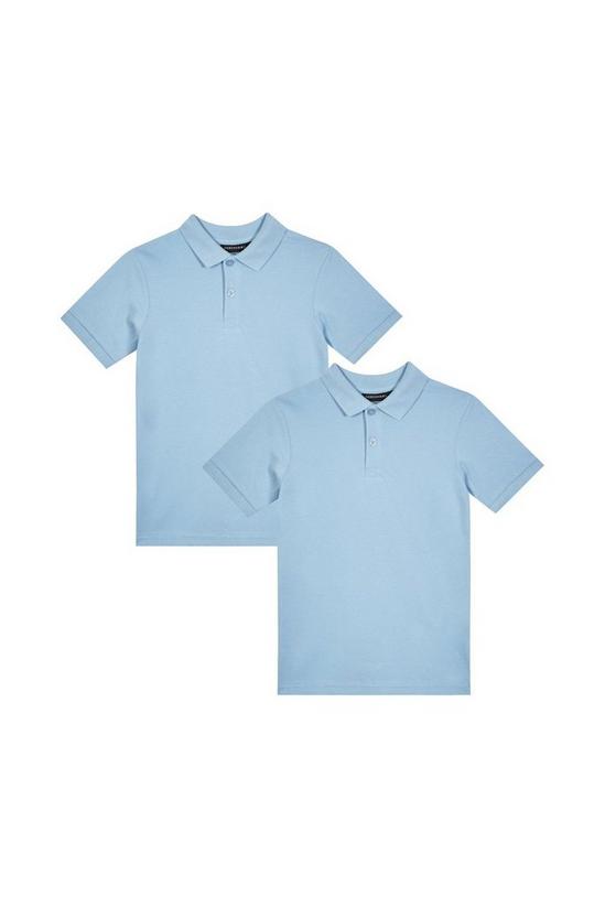 Blue Zoo School Boys 2 Pack Polo Shirts 1
