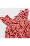 Blue Zoo Baby Girls Orange Spotted Cotton Dress thumbnail 4
