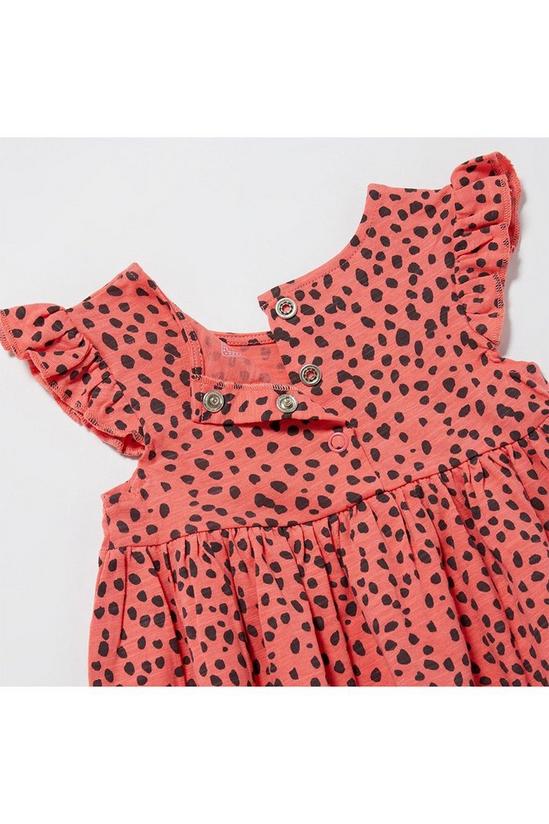 Blue Zoo Baby Girls Orange Spotted Cotton Dress 4