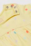 Blue Zoo Girls Yellow Spotted Print Cotton Dress thumbnail 3