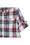 Blue Zoo Baby Boys Red Checked Cotton Long Sleeves Shirt thumbnail 3