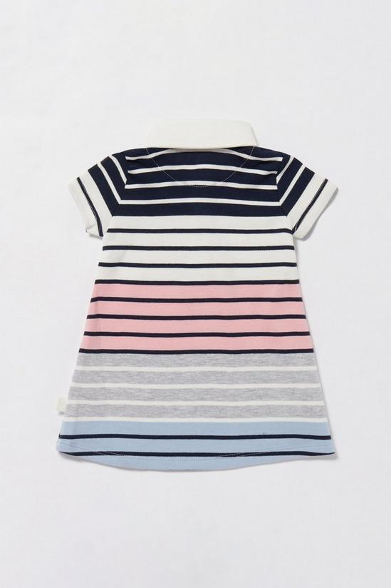 Blue Zoo Baby Girls Multicoloured Striped Rugby Dress 2