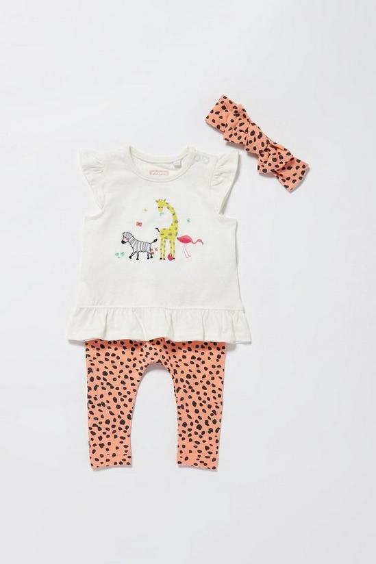 Blue Zoo Baby Girls Giraffe Outfit Set 1