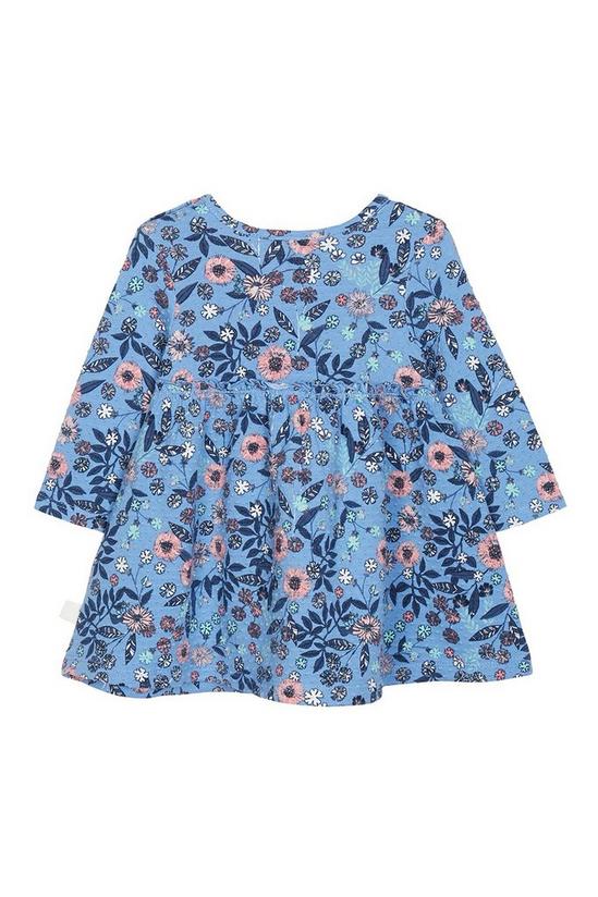 Blue Zoo Baby Girls Blue Floral Print Dress 2