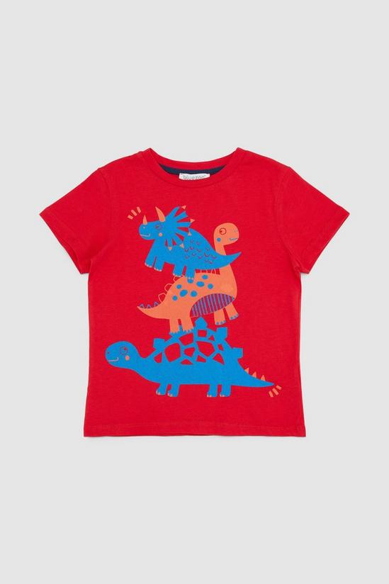 Blue Zoo Toddler Boys Stacked Dino SS Tee 1