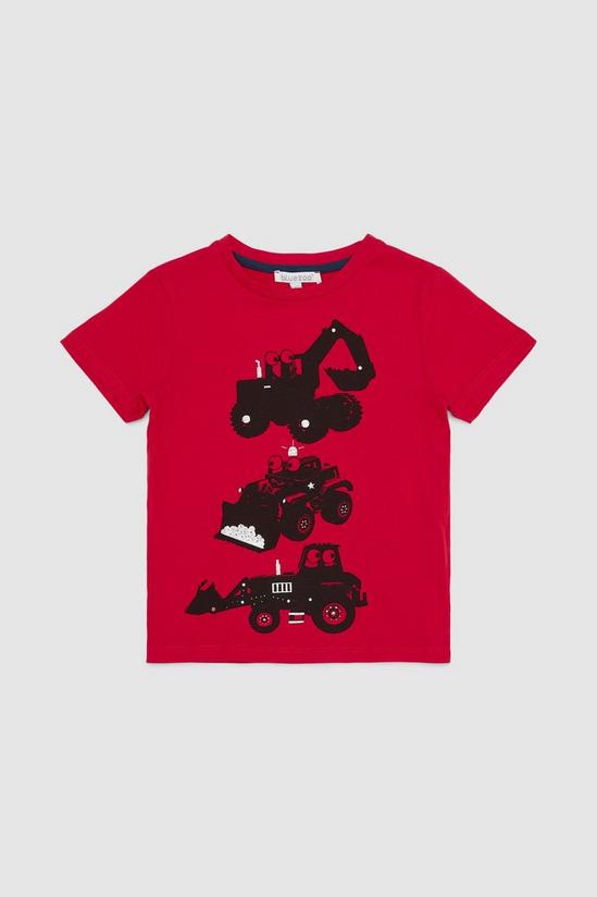 Blue Zoo Toddler Boys Stacked Digger Tee 1