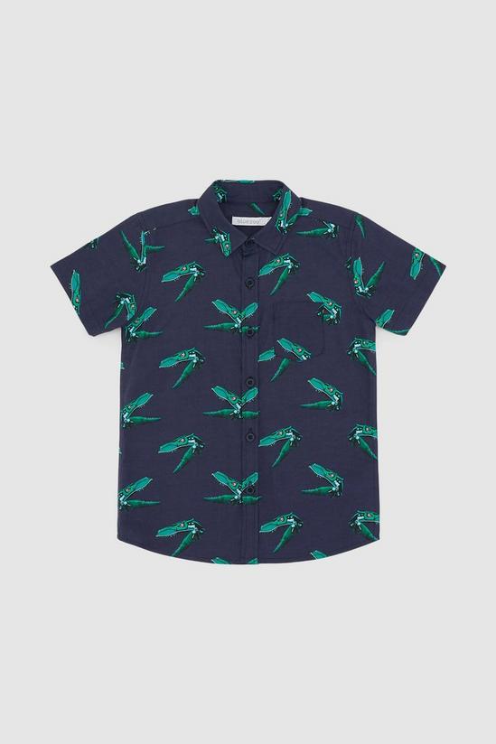 Blue Zoo Boys Dino Head Short Sleeve Shirt 1