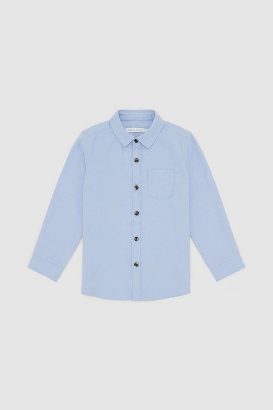Blue Zoo Toddler Boys Oxford Plain Long Sleeve Shirt 1