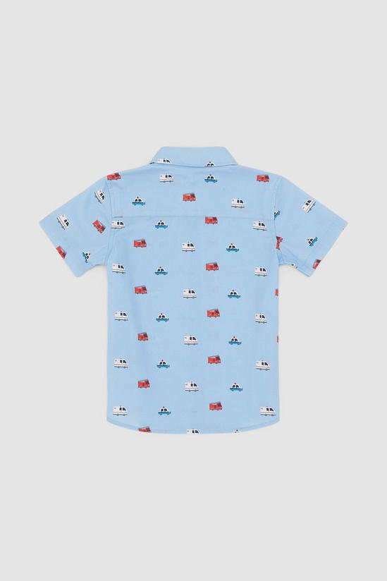 Blue Zoo Toddler Boy Transport Print Shirt 2