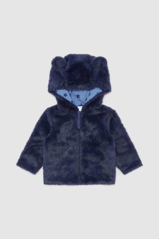 Blue Zoo Baby Boys Fur Jacket 1