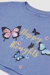 Blue Zoo Girls Happy Thoughts Crop Tee thumbnail 3