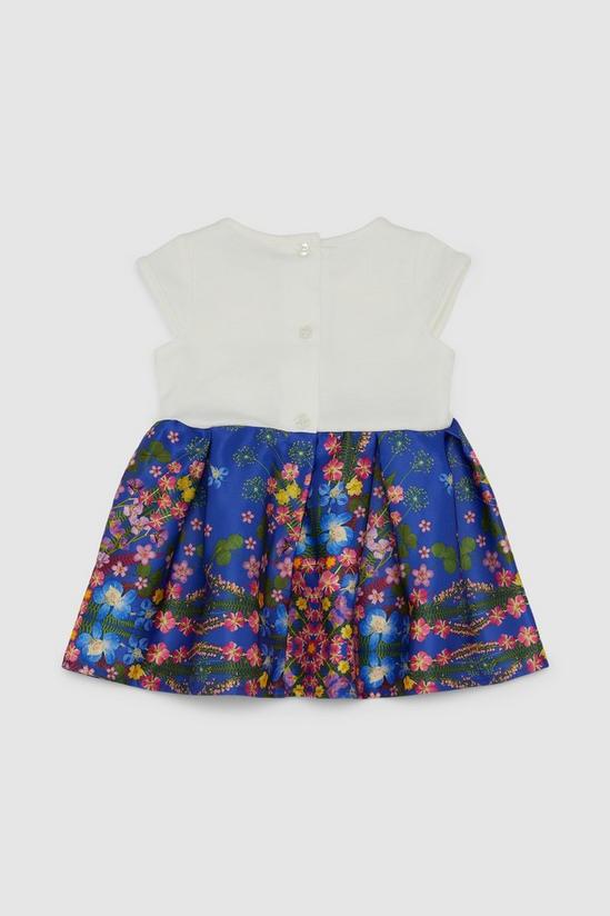 Blue Zoo Baby Girl Reflected Floral Mockable Dress 2