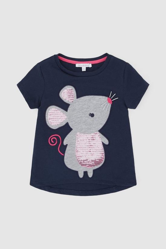Blue Zoo Toddler Girls Mouse Sequin Tee 1