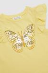 Blue Zoo Toddler Girls Butterfly Frill Sleeve Tee thumbnail 3