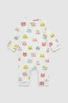 Blue Zoo Baby Girls Cat Faces Sleepsuit thumbnail 2