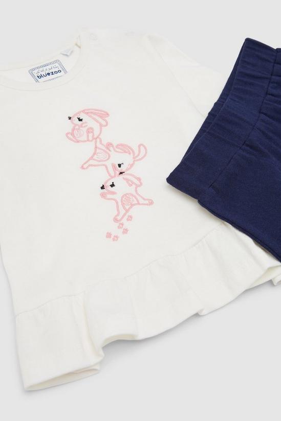 Blue Zoo Baby Girls Bunny Stack Outfit Set 3