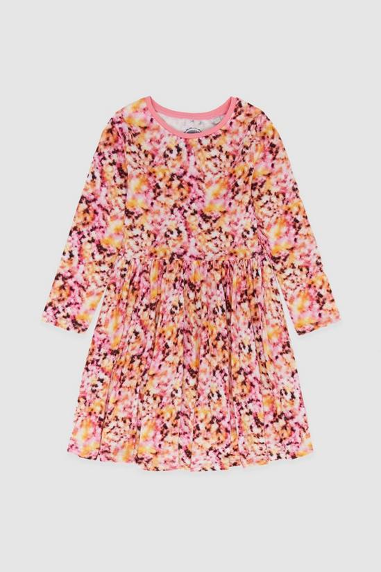 Blue Zoo Younger Girl Marble Print Dress 1