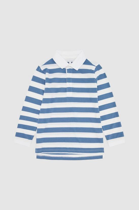 Blue Zoo Younger Boys Stripe Rugby Polo 1