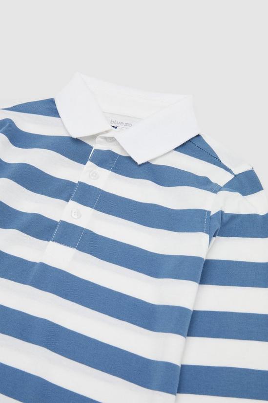 Blue Zoo Younger Boys Stripe Rugby Polo 3