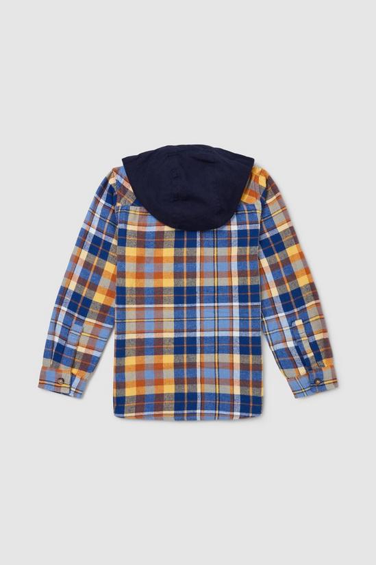 Blue Zoo Younger Boy Hooded Check Shirt 2
