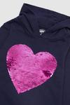 Blue Zoo Younger Girl Heart Hooded Sweat Top thumbnail 3