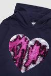 Blue Zoo Younger Girl Heart Hooded Sweat Top thumbnail 4