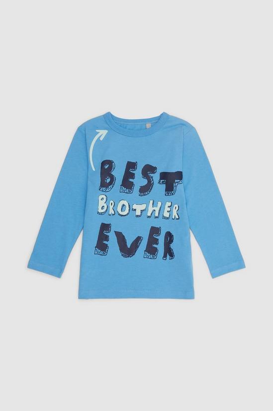 Blue Zoo Toddler Boy Best Brother Long Sleeve Tee 1