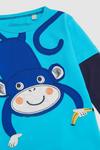 Blue Zoo Toddler Boy Monkey Mock Sleeve Tee thumbnail 3