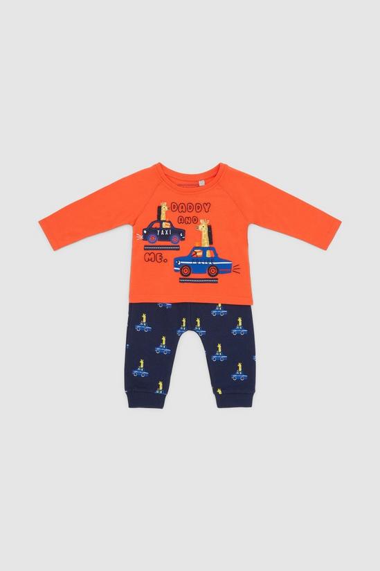 Blue Zoo Baby Boy Giraffe Car Outfit Set 2