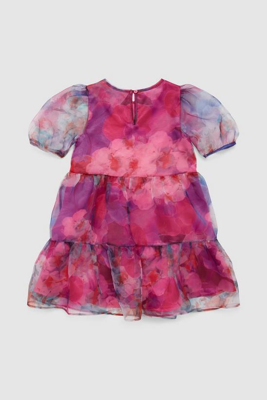 Blue Zoo Younger Girls Organza Large Floral Dress 2