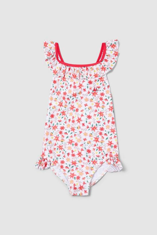Blue Zoo Younger Girls Starburst Floral Swimsuit 1