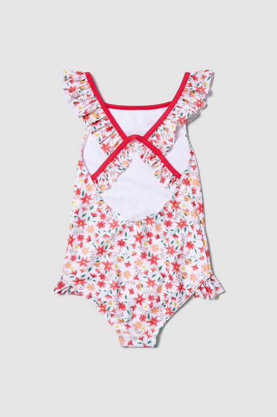 Blue Zoo Younger Girls Starburst Floral Swimsuit 2