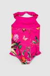 Blue Zoo Toddler Girls Floral Frill Swimsuit thumbnail 2