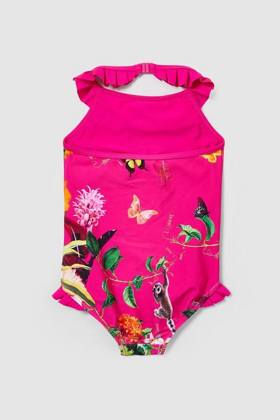 Blue Zoo Toddler Girls Floral Frill Swimsuit 2