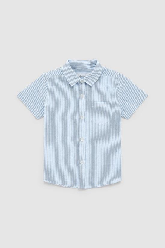Blue Zoo Toddler Boy Ticking Stripe Shirt 1