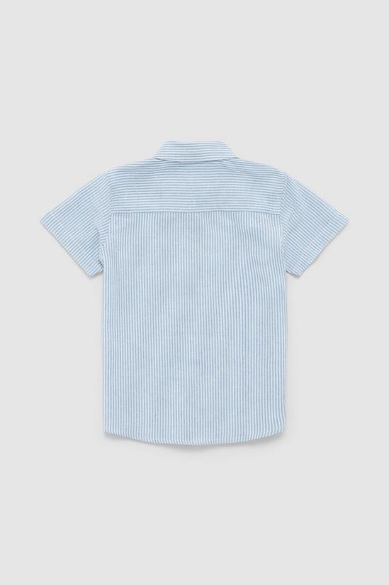 Blue Zoo Toddler Boy Ticking Stripe Shirt 2