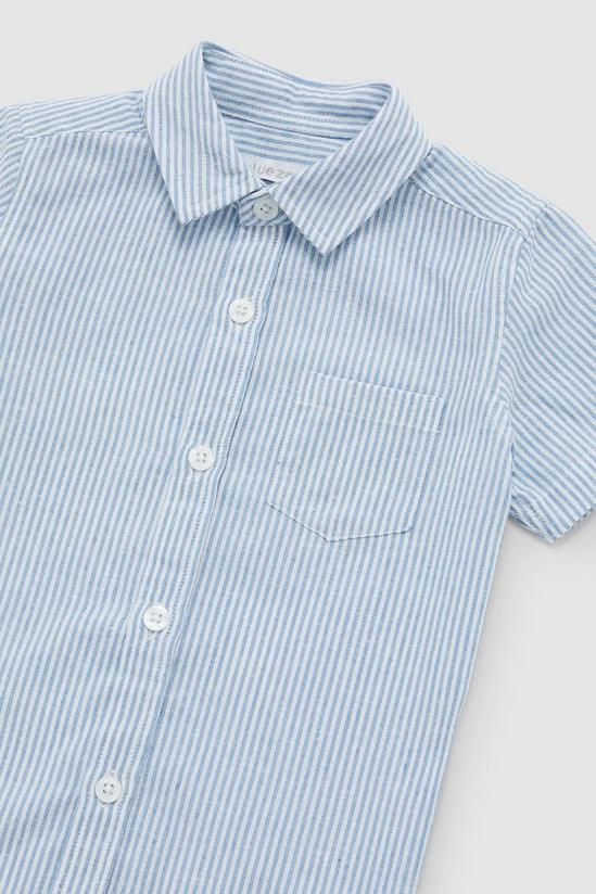 Blue Zoo Toddler Boy Ticking Stripe Shirt 3