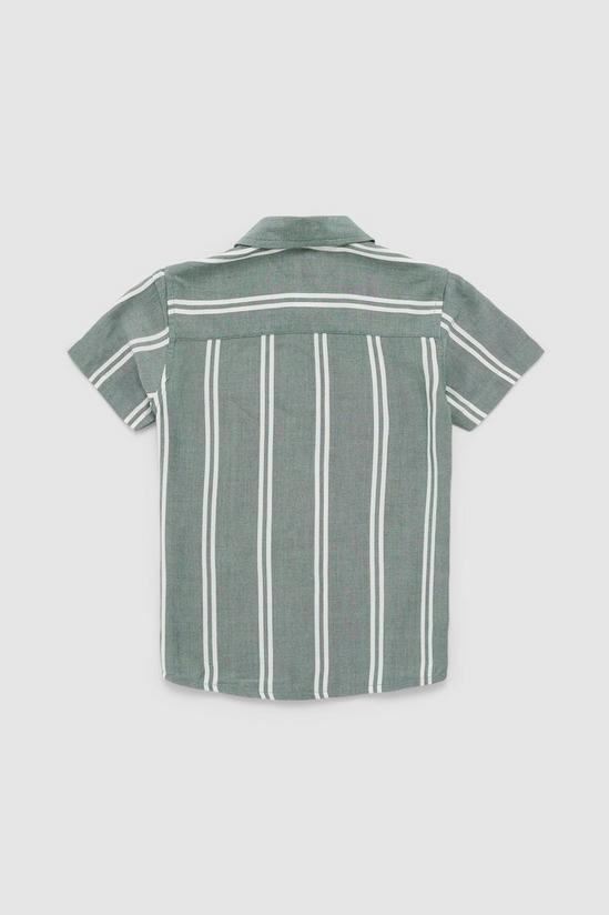 Blue Zoo Toddler Boy Green And White Shirt 4