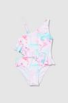 Blue Zoo Younger Girl Tie-dye Frill Swimsuit thumbnail 1